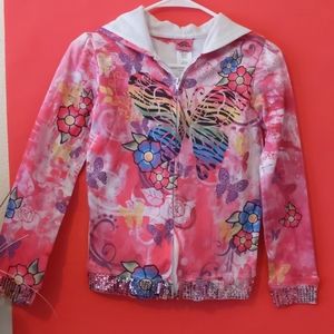 Popping pink sequined hoodie